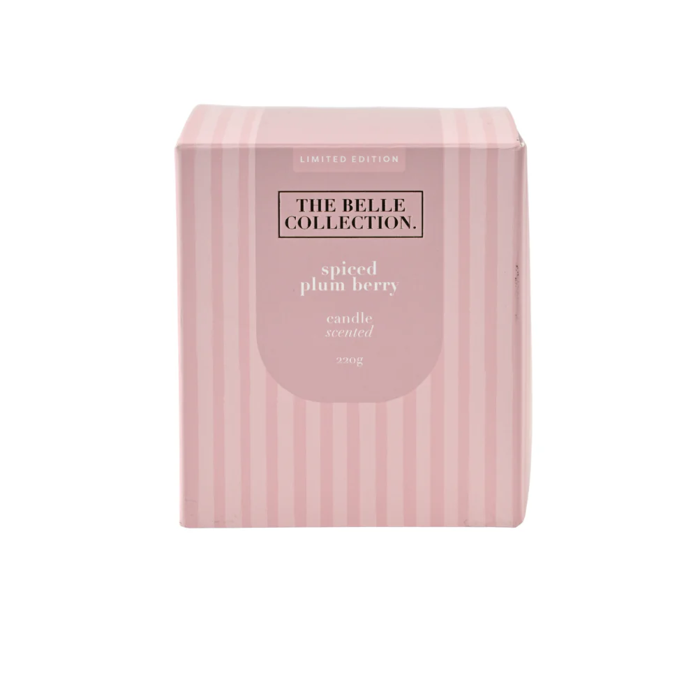 Belle Collection Candle 220g - SPICED PLUM BERRY - Image 2