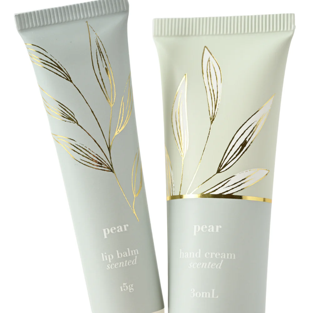 Belle Collection Lip Balm & Hand Cream Set Mini - PEAR - Image 2