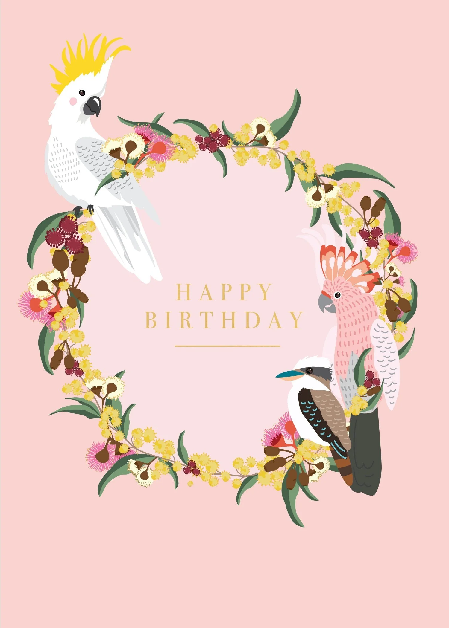 Birthday Card - Native Wreath
