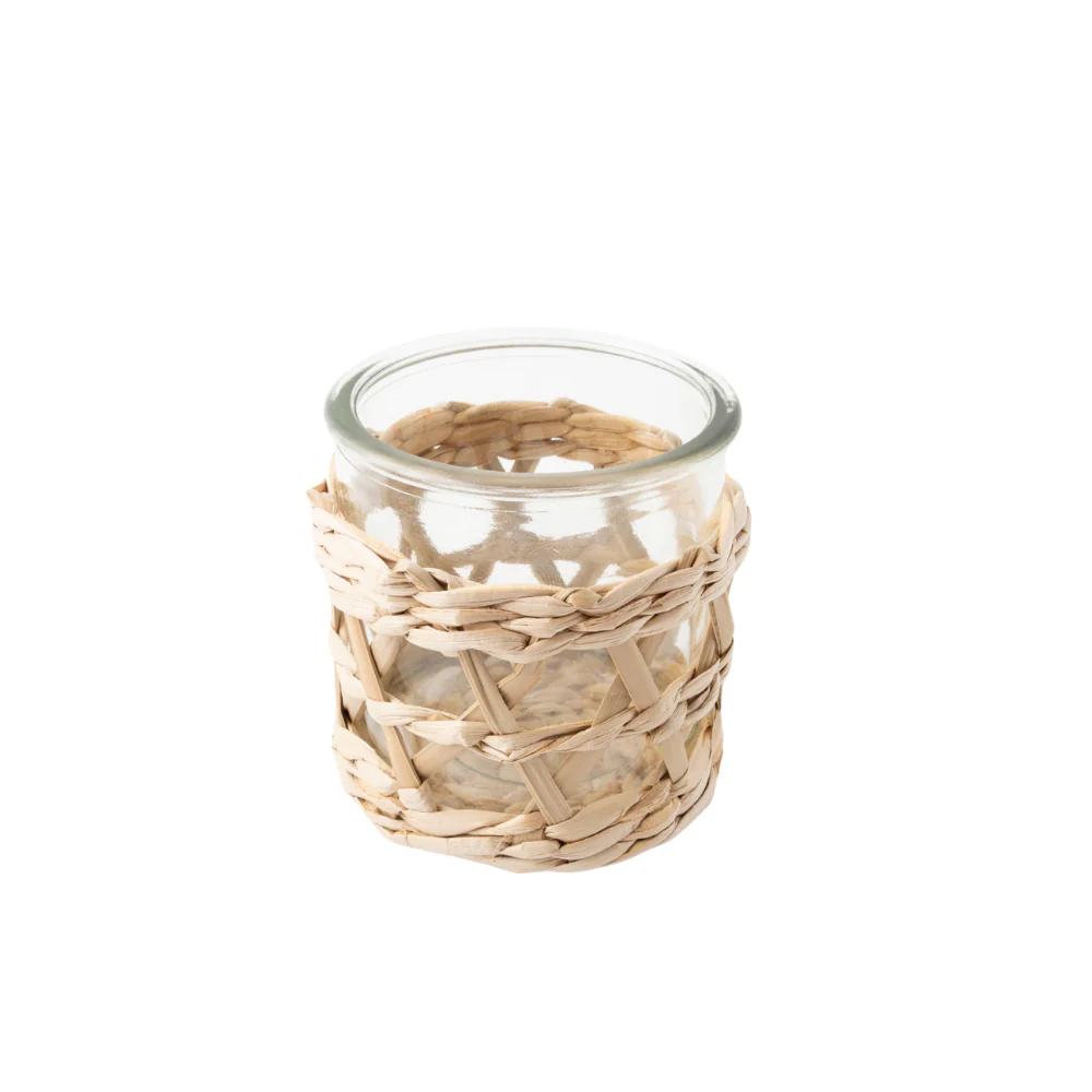 Coastal Tones Collection Raffia 4pc Glass Set - Image 2