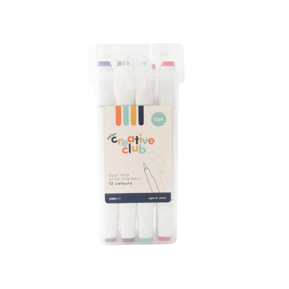 Kaiser Creative Club - Kids Dual End Artist Markers 12pk