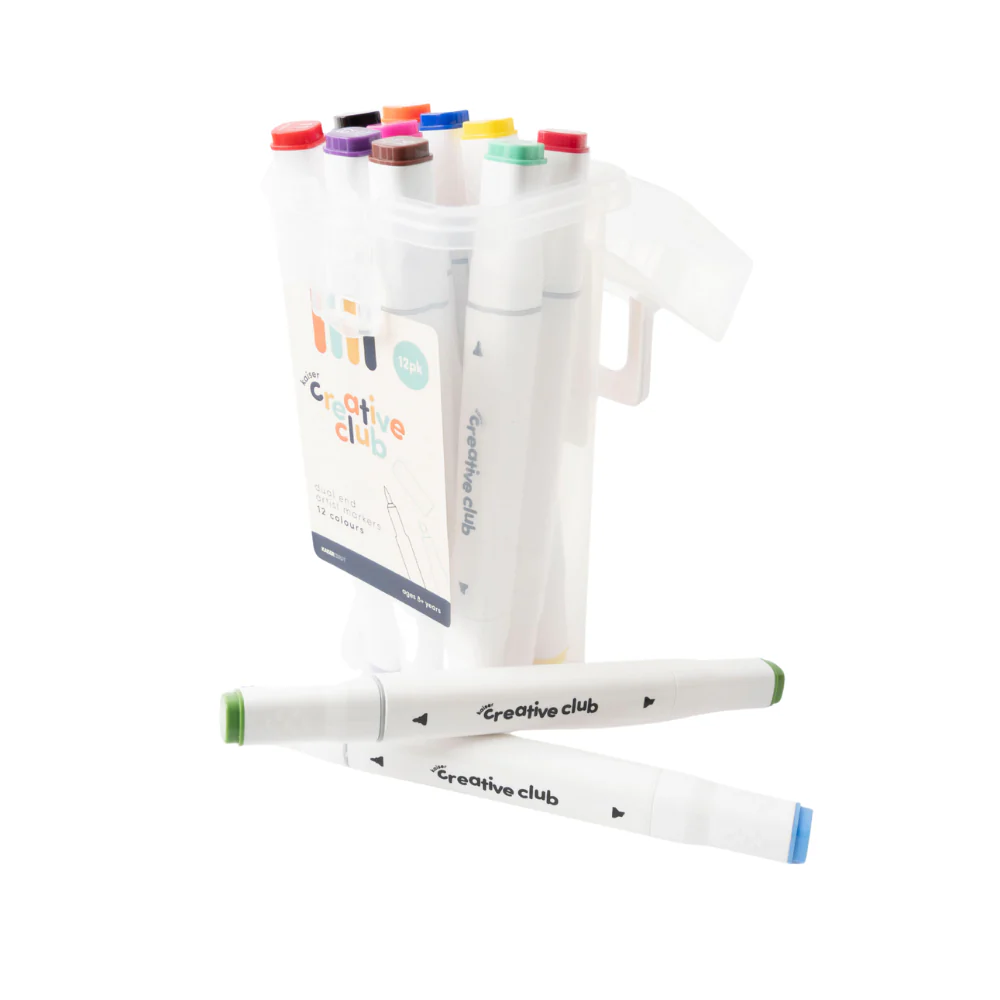 Kaiser Creative Club - Kids Dual End Artist Markers 12pk - Image 2