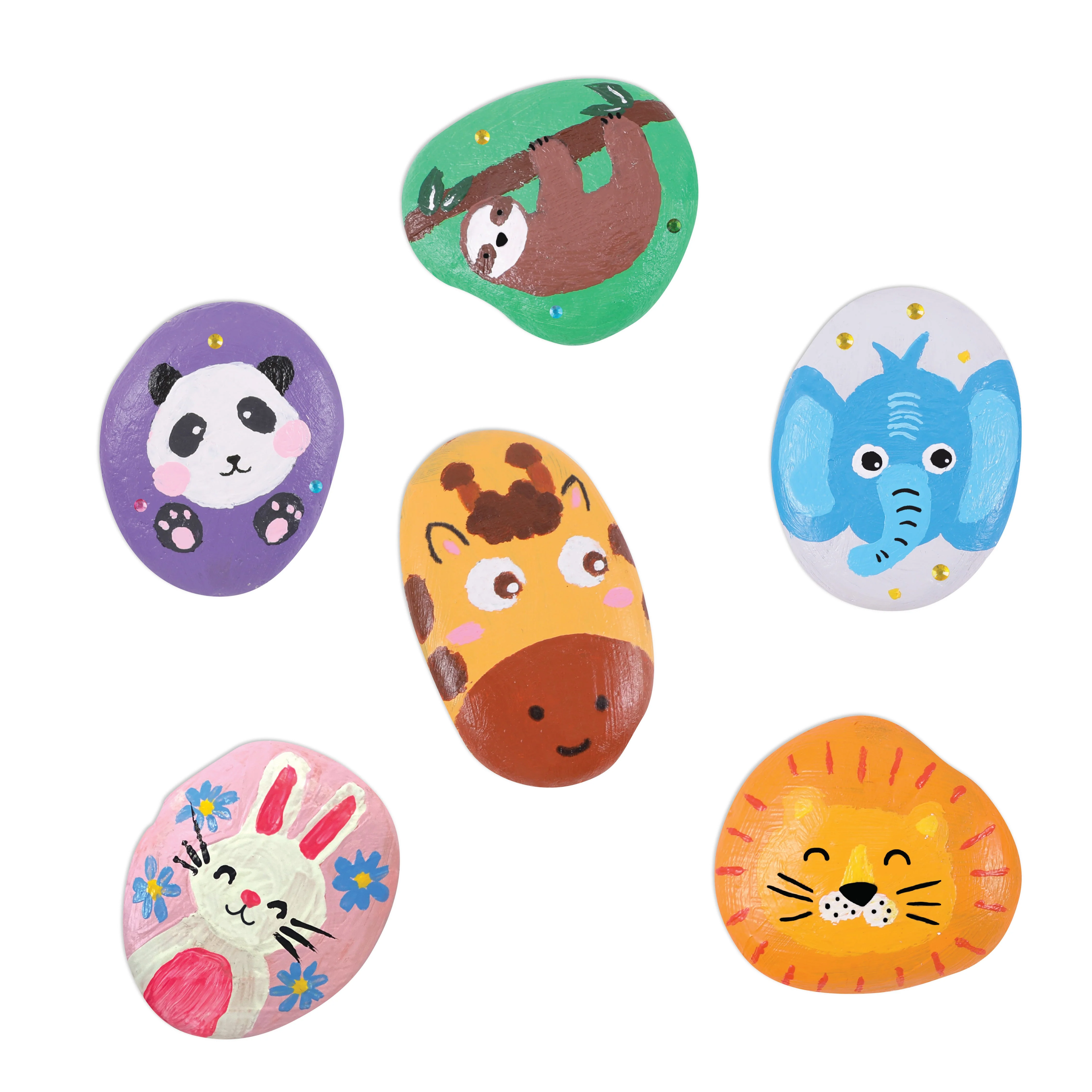 Kaiser Creative Club - Kids 6pk Rock Painting Kit - ANIMALS - Image 2