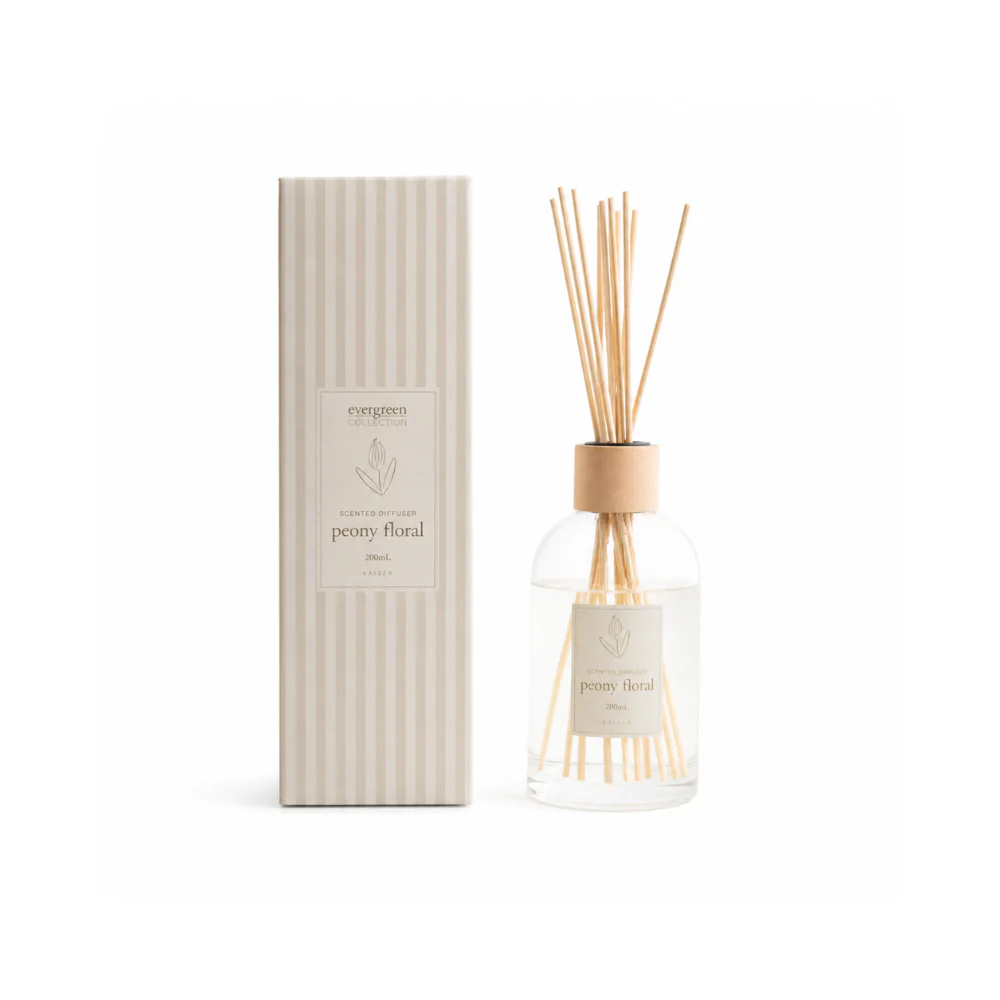 Evergreen Collection 200ml Diffuser - PEONY FLORAL