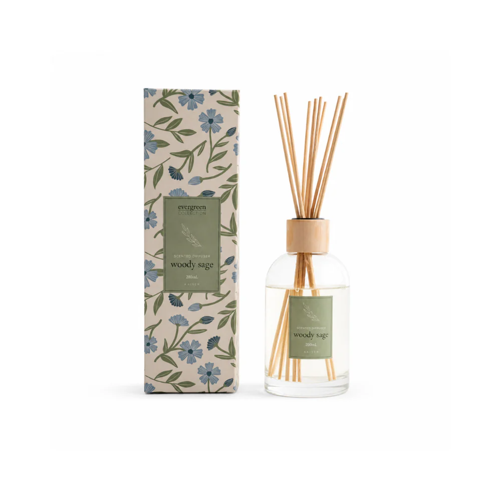 Evergreen Collection 200ml Diffuser - WOODY SAGE
