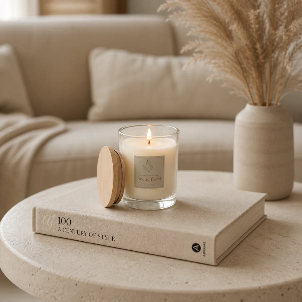 Evergreen Collection 240g Candle - PEONY FLORAL - Image 2