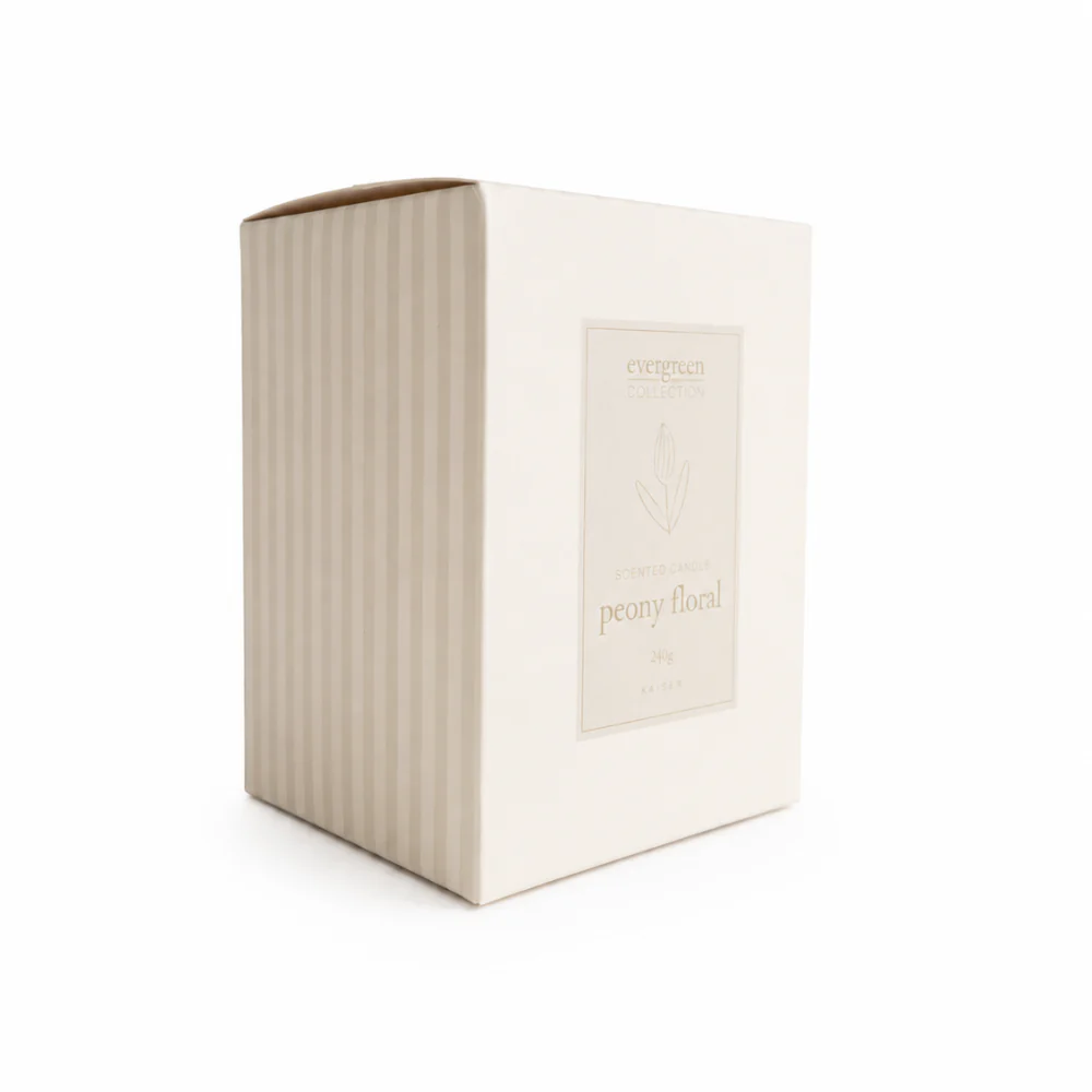 Evergreen Collection 240g Candle - PEONY FLORAL - Image 4