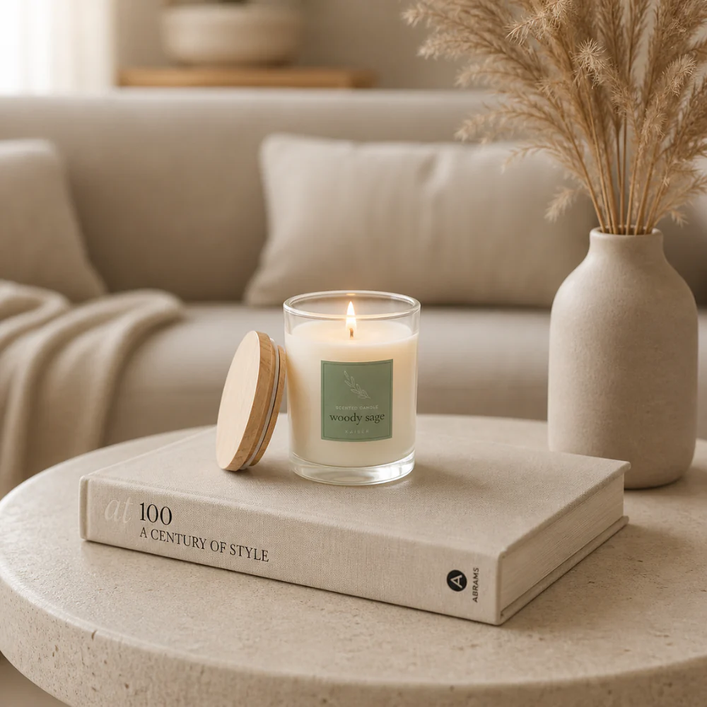 Evergreen Collection 240g Candle - WOODY SAGE - Image 2