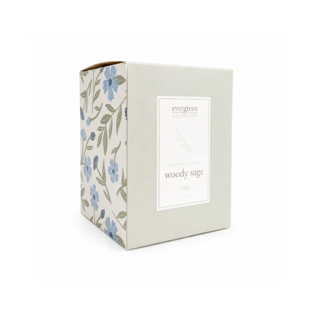 Evergreen Collection 240g Candle - WOODY SAGE - Image 4