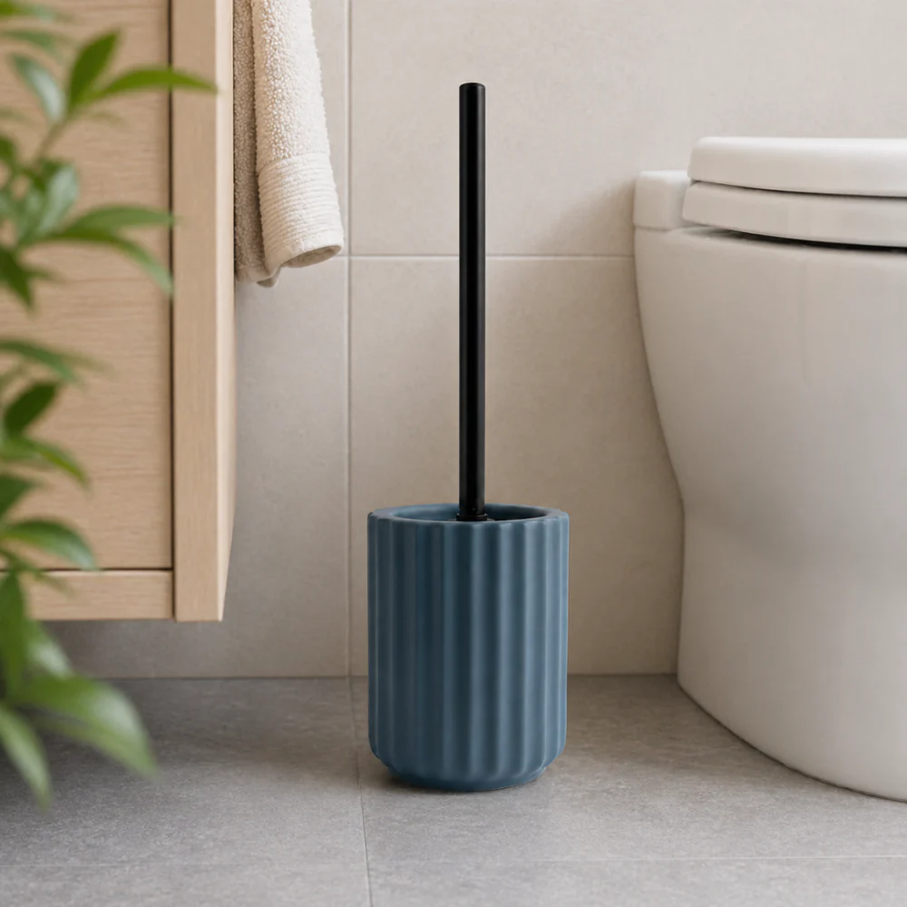 Evergreen Collection Toilet Brush Holder - BLUE - Image 2