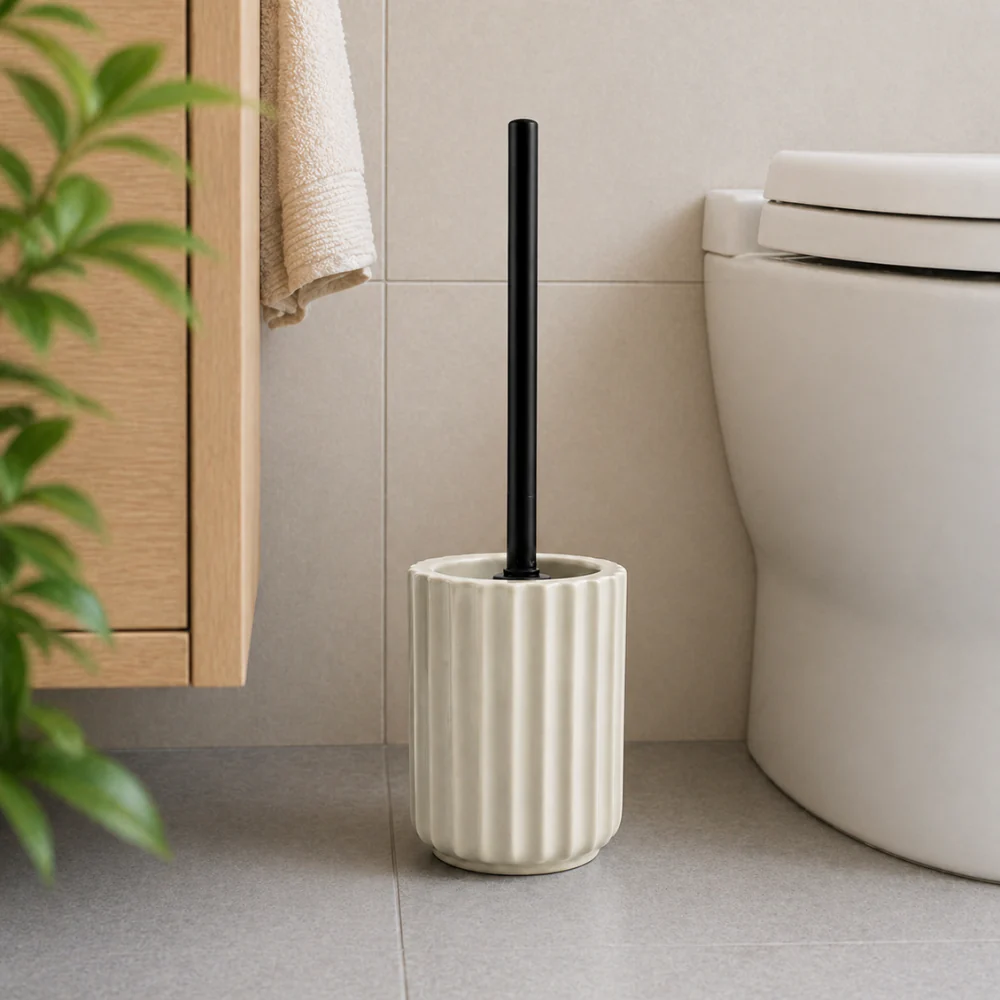 Evergreen Collection Toilet Brush Holder - SAND - Image 2