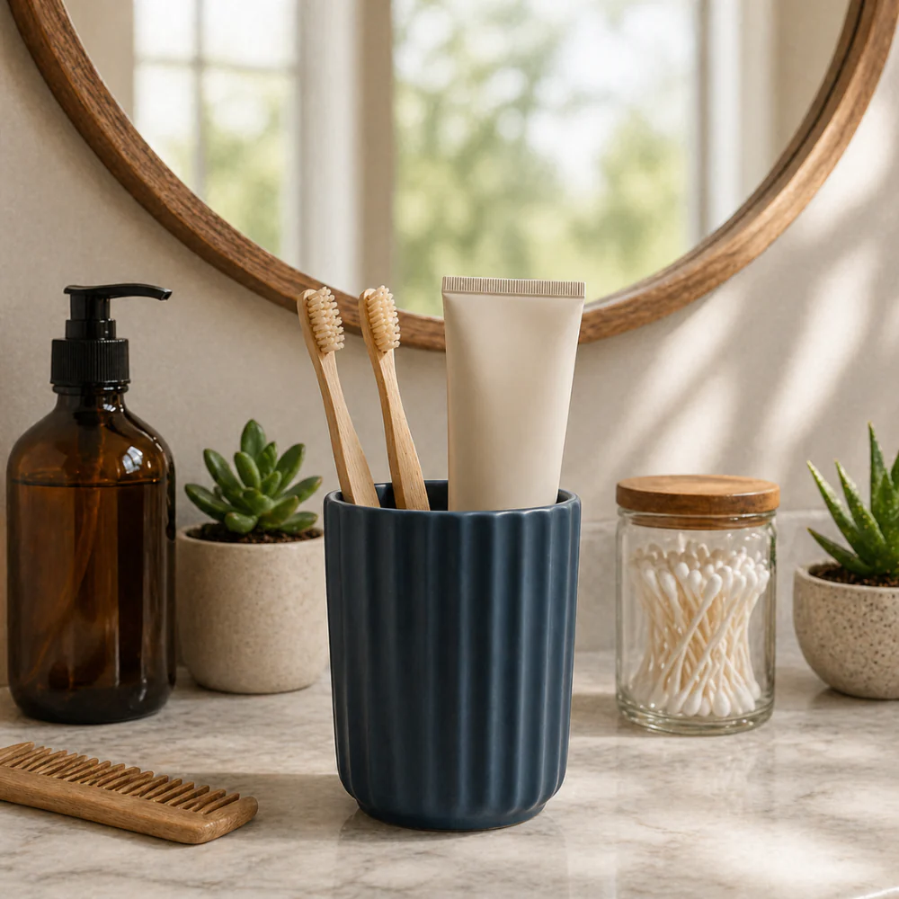 Evergreen Collection Tooth Brush Holder - BLUE - Image 2