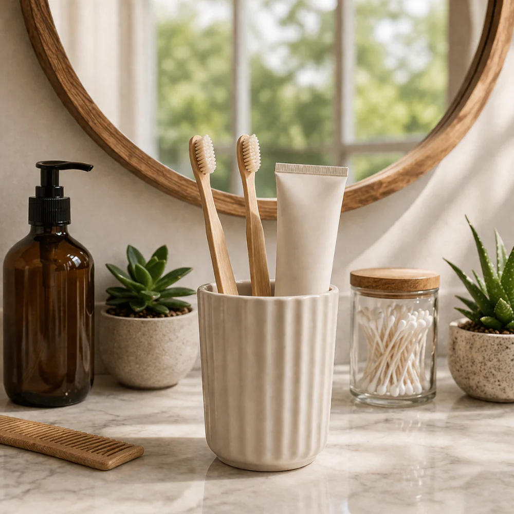 Evergreen Collection Tooth Brush Holder - SAND - Image 2