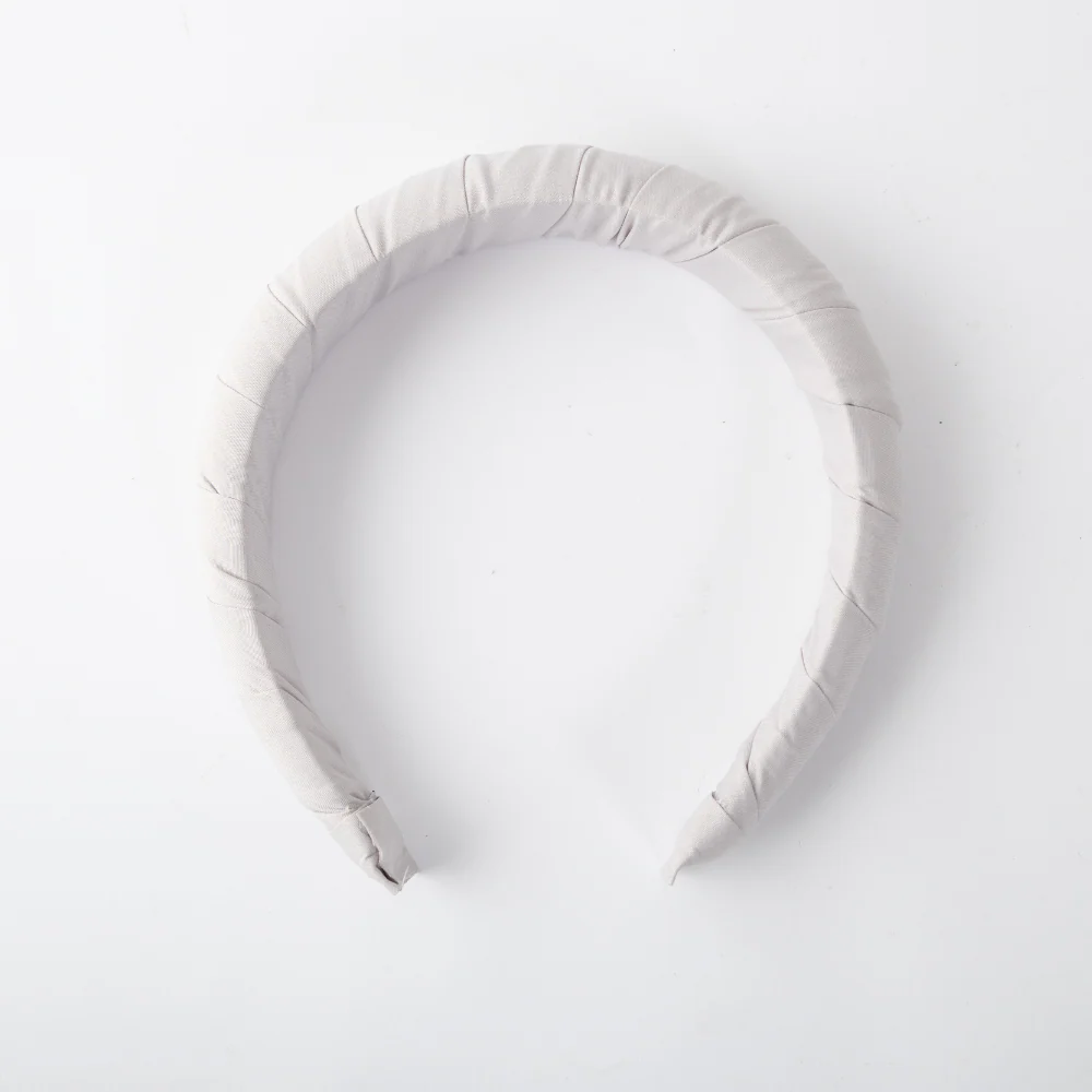 Golden Fabric Wrap Headband - TAUPE