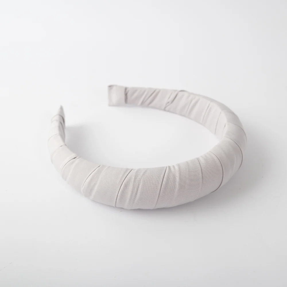 Golden Fabric Wrap Headband - TAUPE - Image 2