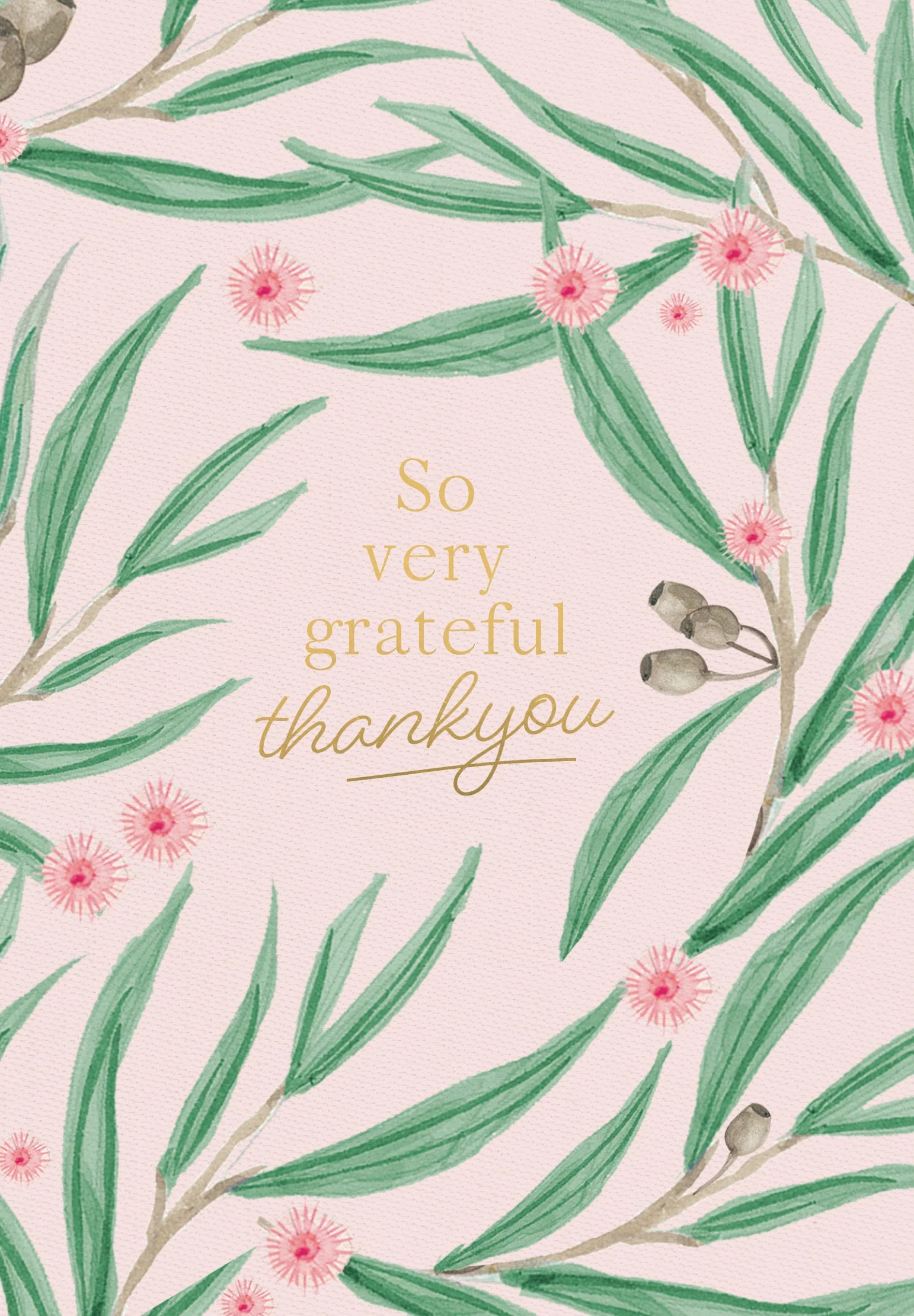 Greeting Card Botanical Blooms - GRATEFUL FOLIAGE