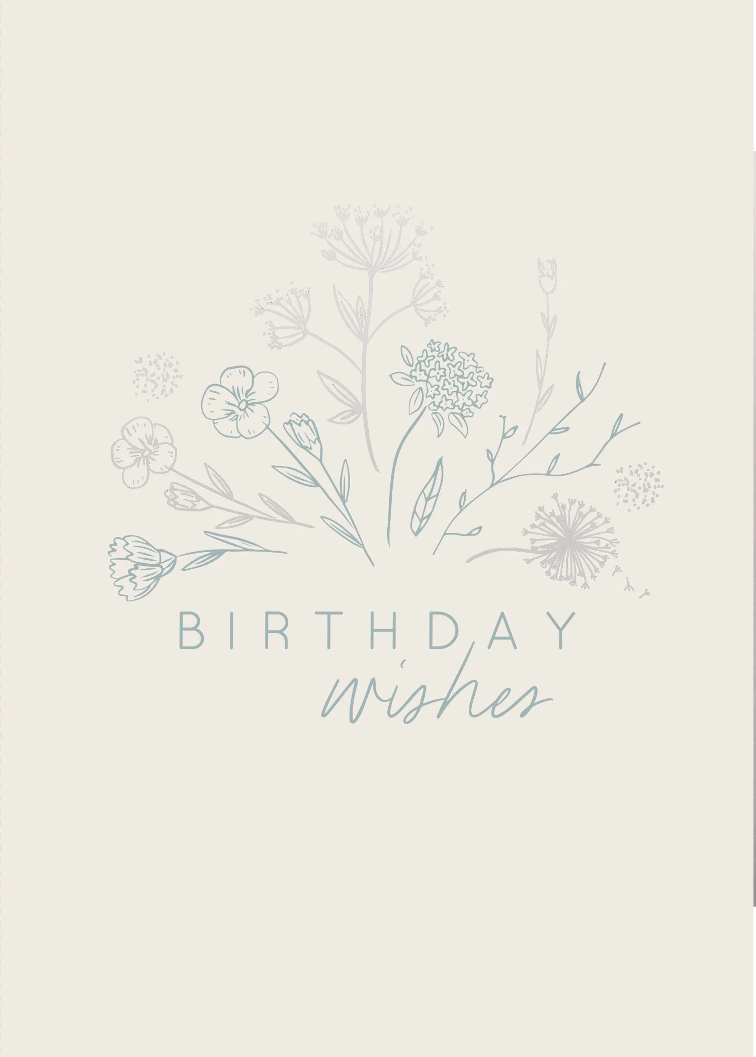 Greeting Card Dainty - BIRTHDAY SPRAY