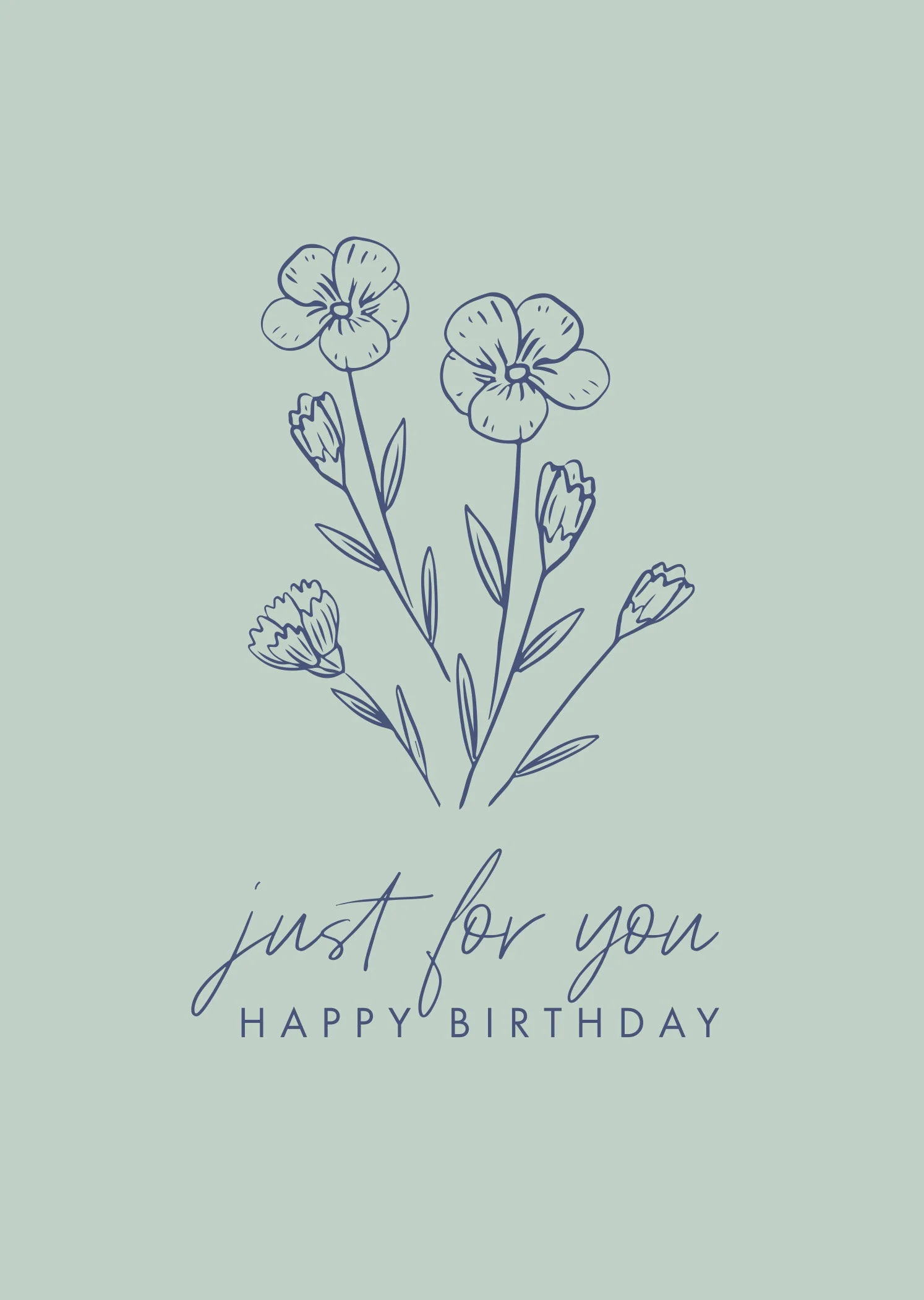 Greeting Card Dainty - BUNCH FOR YOU
