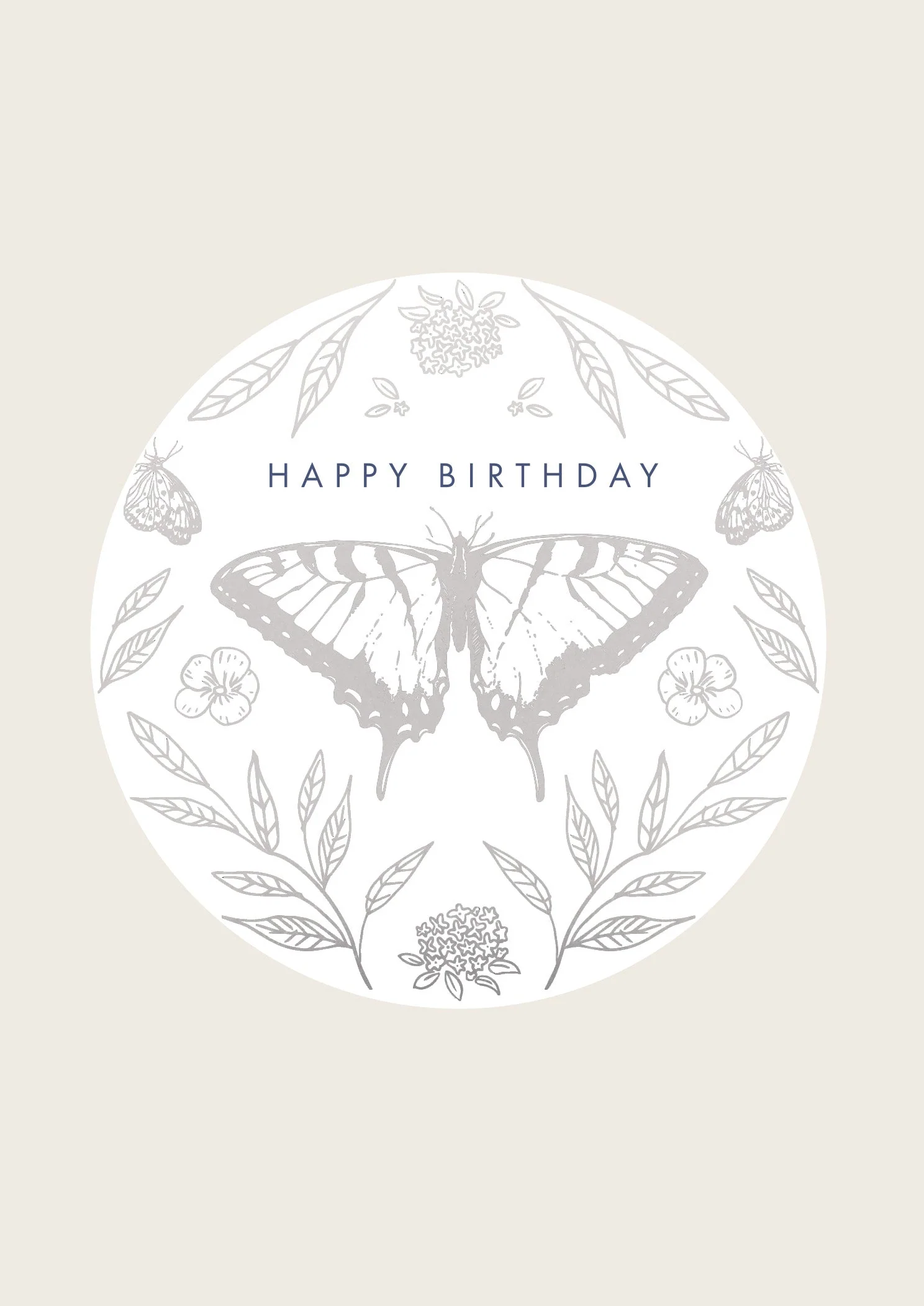 Greeting Card Dainty - FLUTTER BIRTHDAY