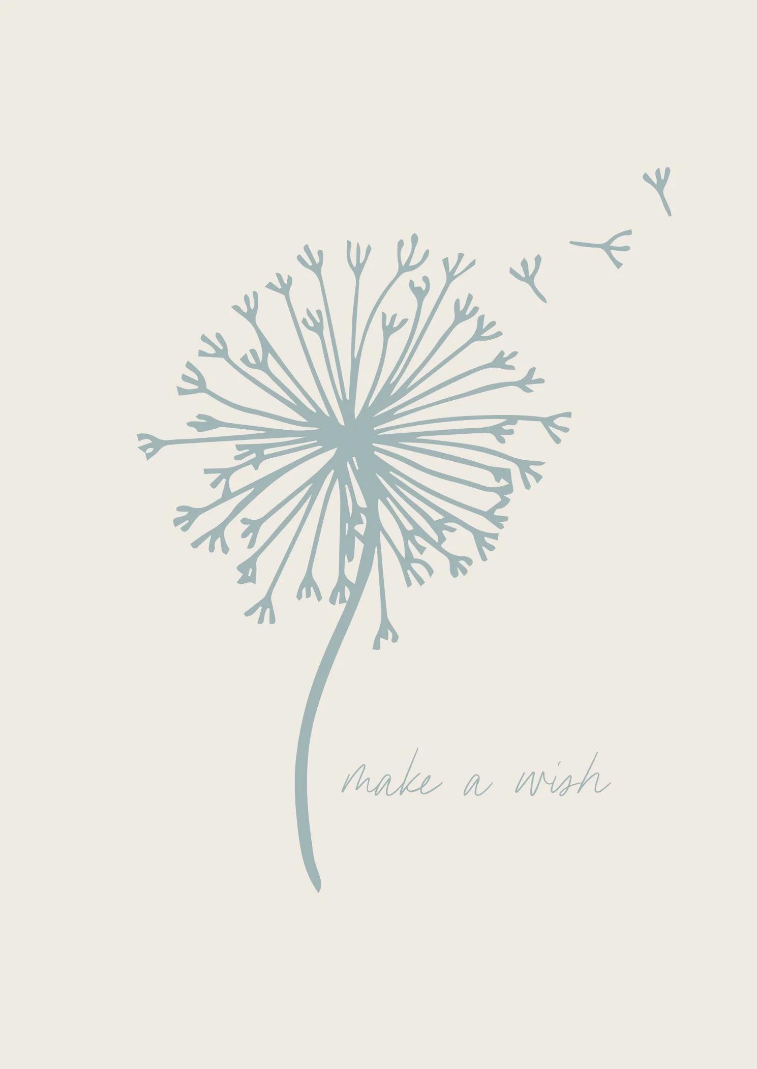 Greeting Card Dainty - MAKE A WISH