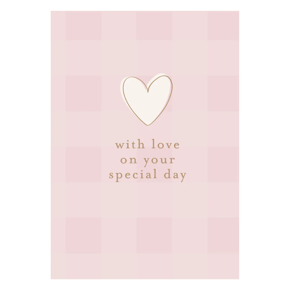 Greeting Card Garden Meadow - SPECIAL GINGHAM