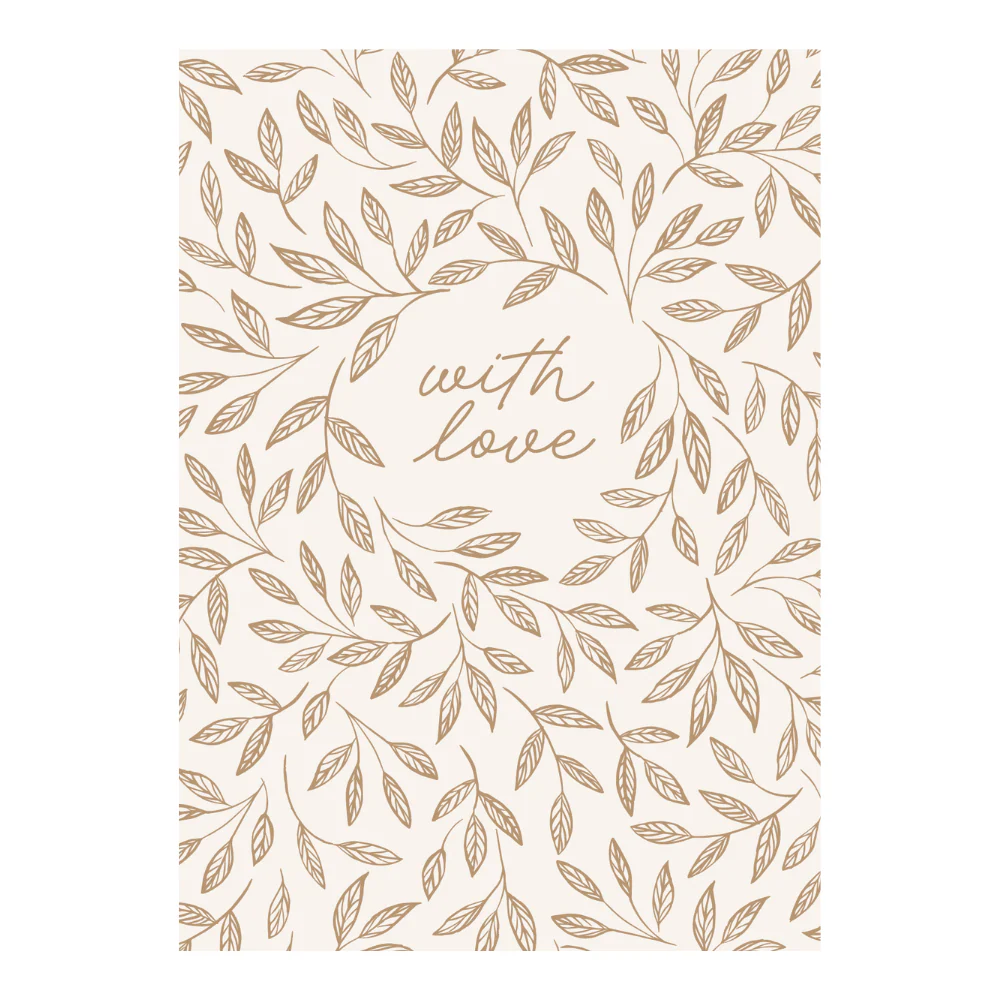 Greeting Card Garden Meadow - WITH LOVE