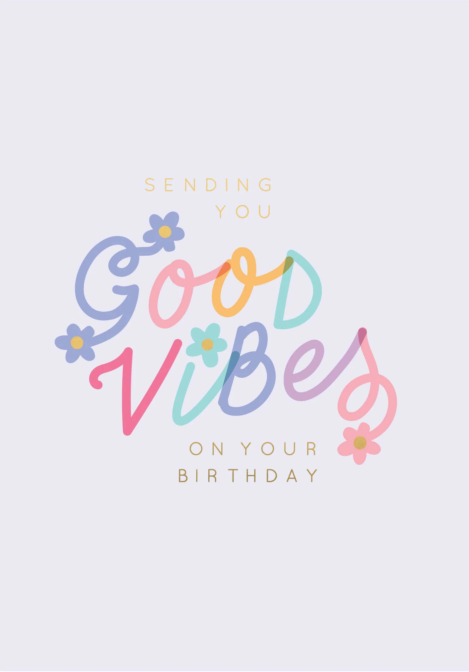 Greeting Card Good Vibes - GOOD VIBES
