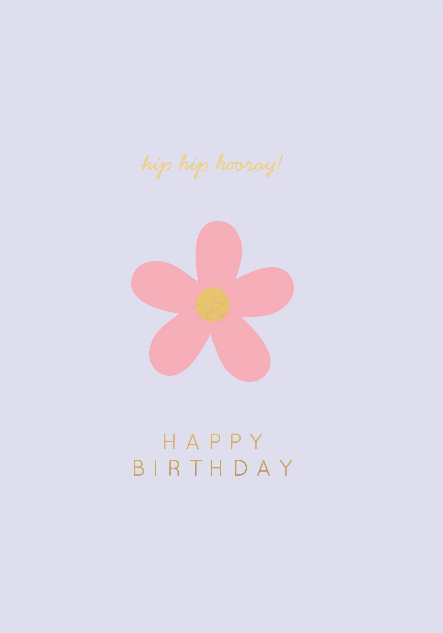 Greeting Card Good Vibes - PINK DAISY