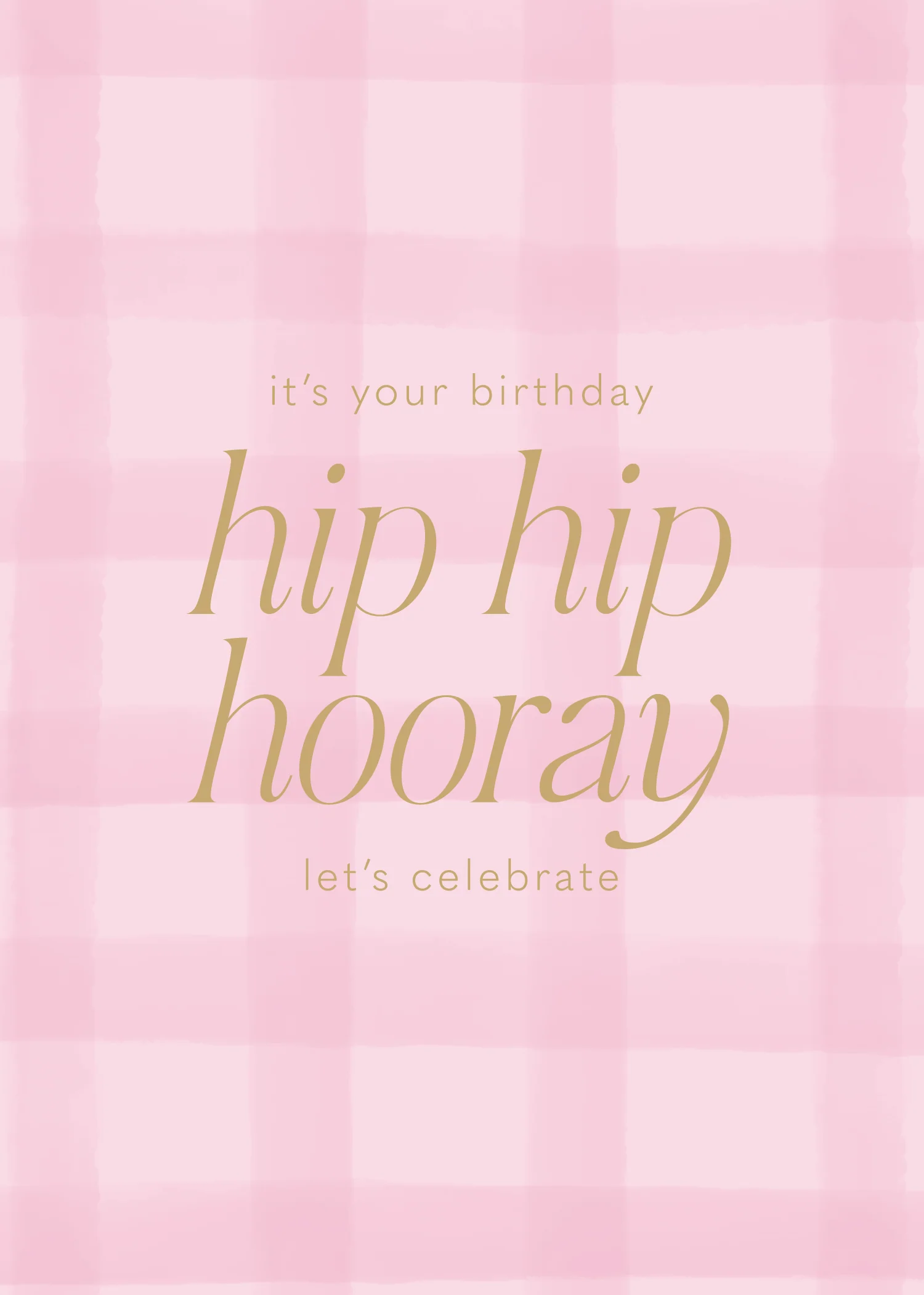 Greeting Card Gumtree Friends - Gingham Hooray