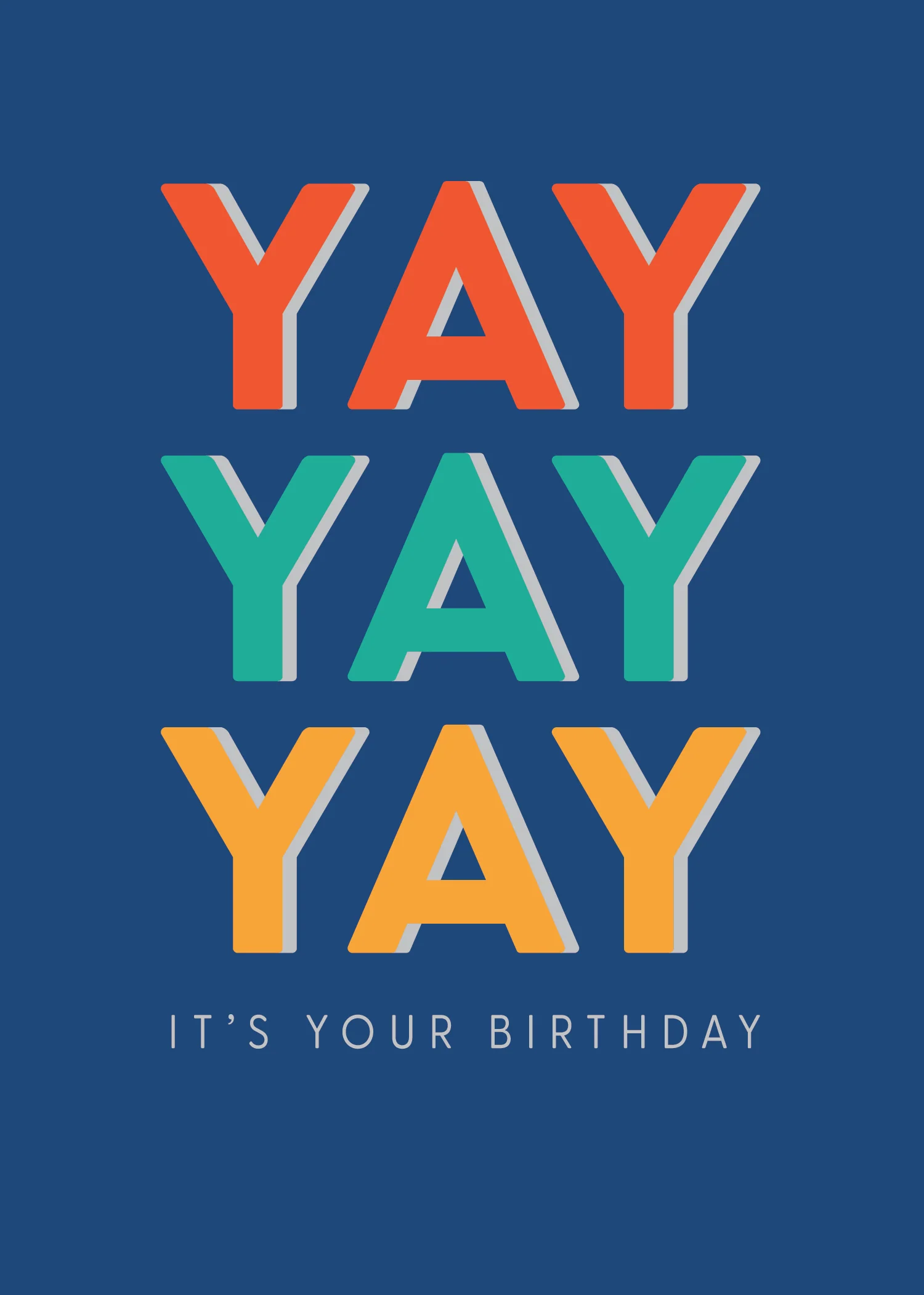 Greeting Card Hooray - Yay
