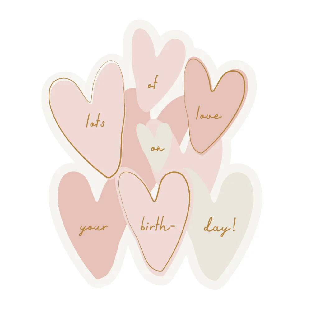 Premium Greeting Card Lemonade - HEARTS
