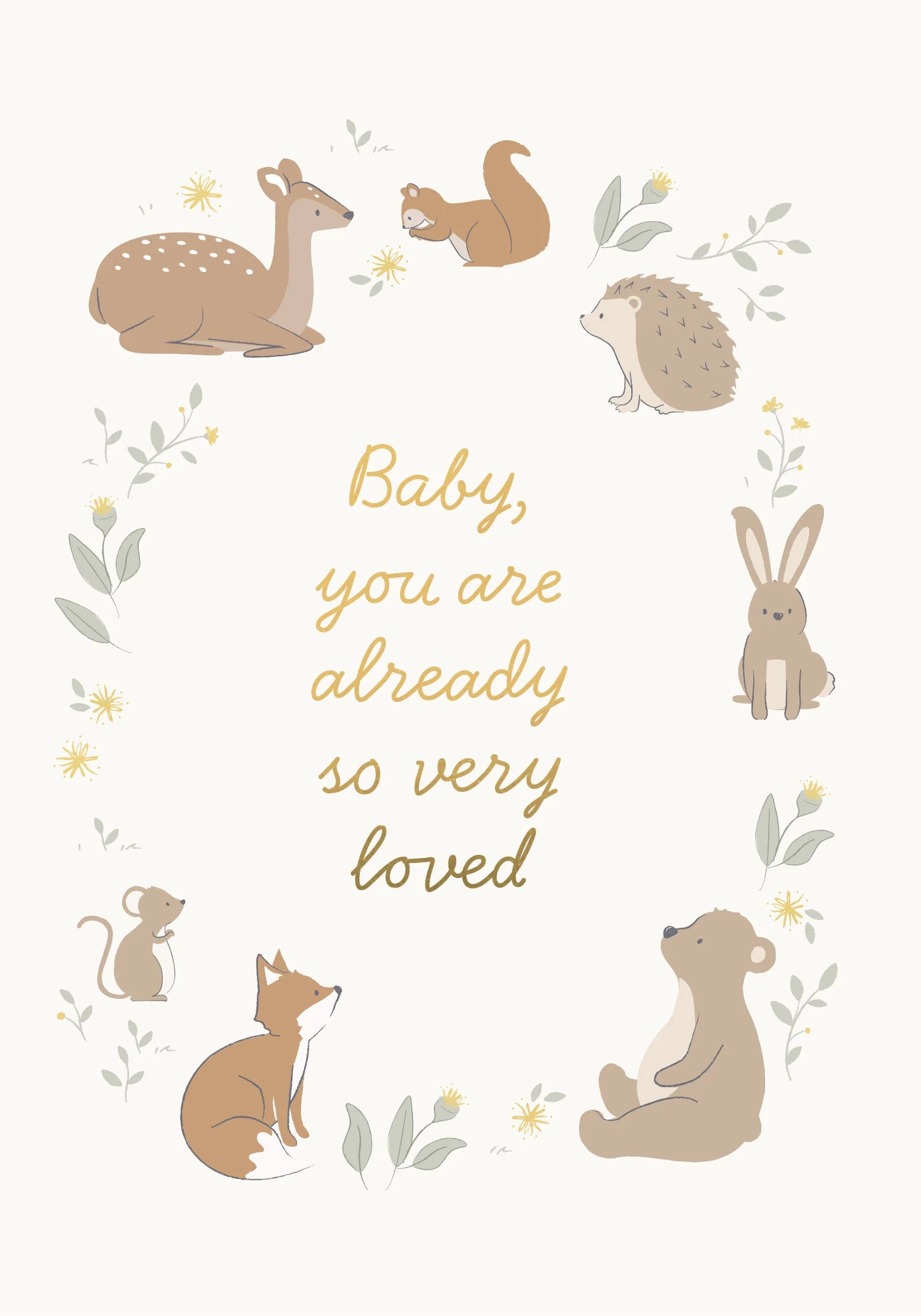 Greeting Card Little Adventurer - Woodland Friends