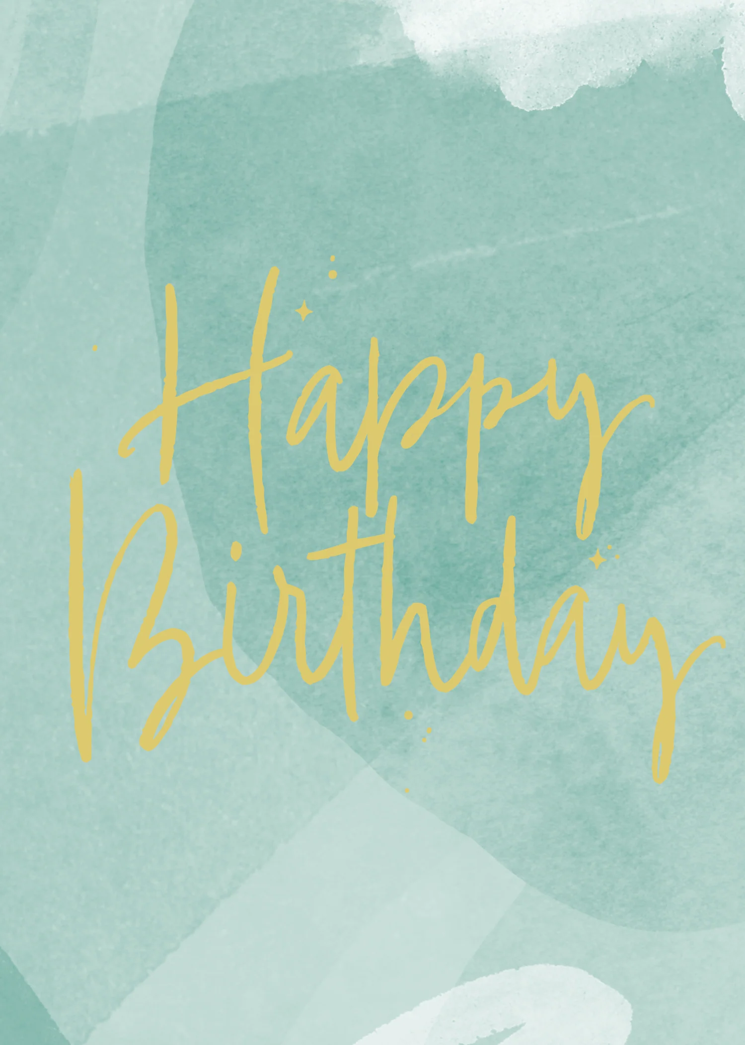 Greeting Card Sorbet - Green Birthday