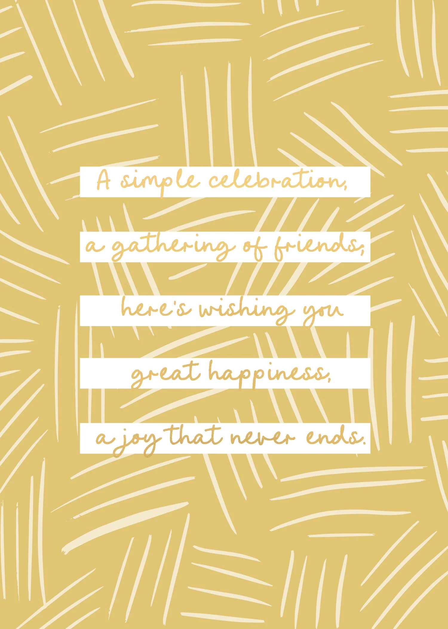 Greeting Card Sunshine - JOY