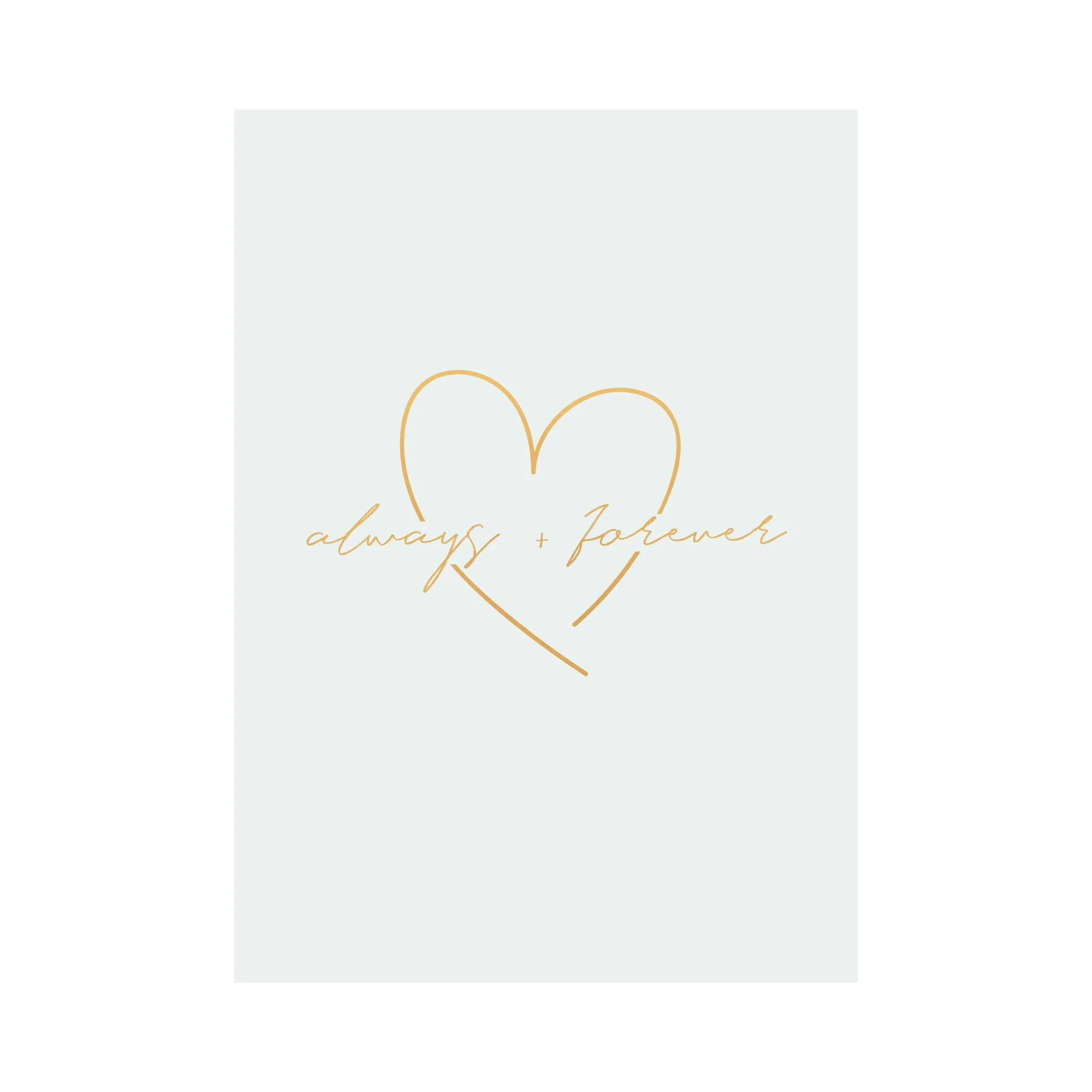 Greeting Card WEDDING - ALWAYS & FOREVER