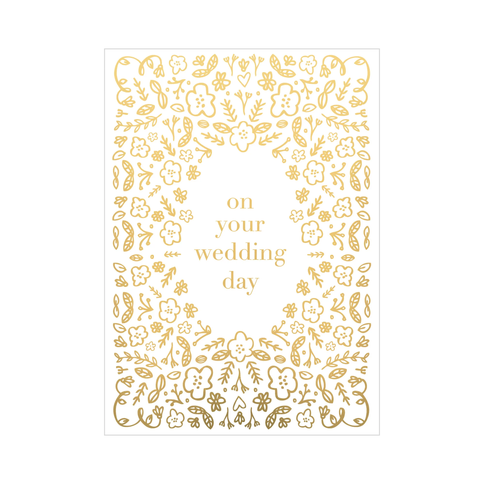 Greeting Card WEDDING - YOUR WEDDING DAY