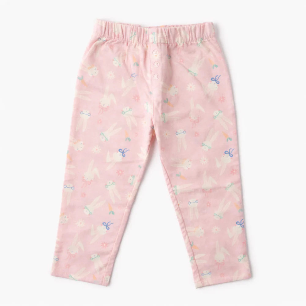 Hoppy Times Kids Easter Kids PJ's - BUNNY PINK - Image 3