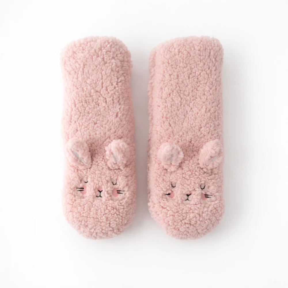 Hoppy Times Kids Easter Novelty Sleep Socks - BUNNY PINK