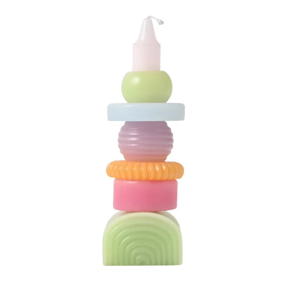 Juicy Series Pillar Candle Stacker - RAINBOW