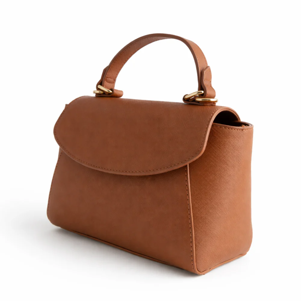 K&Co. Journey Collection Handle Side Bag - TAN - Image 3