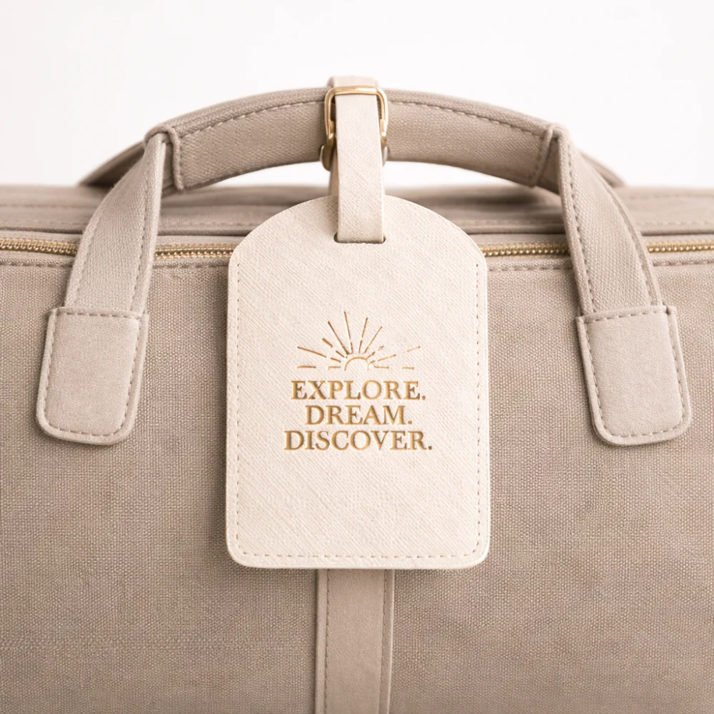 K&Co. Journey Collection Luggage Tag - BEIGE - Image 2