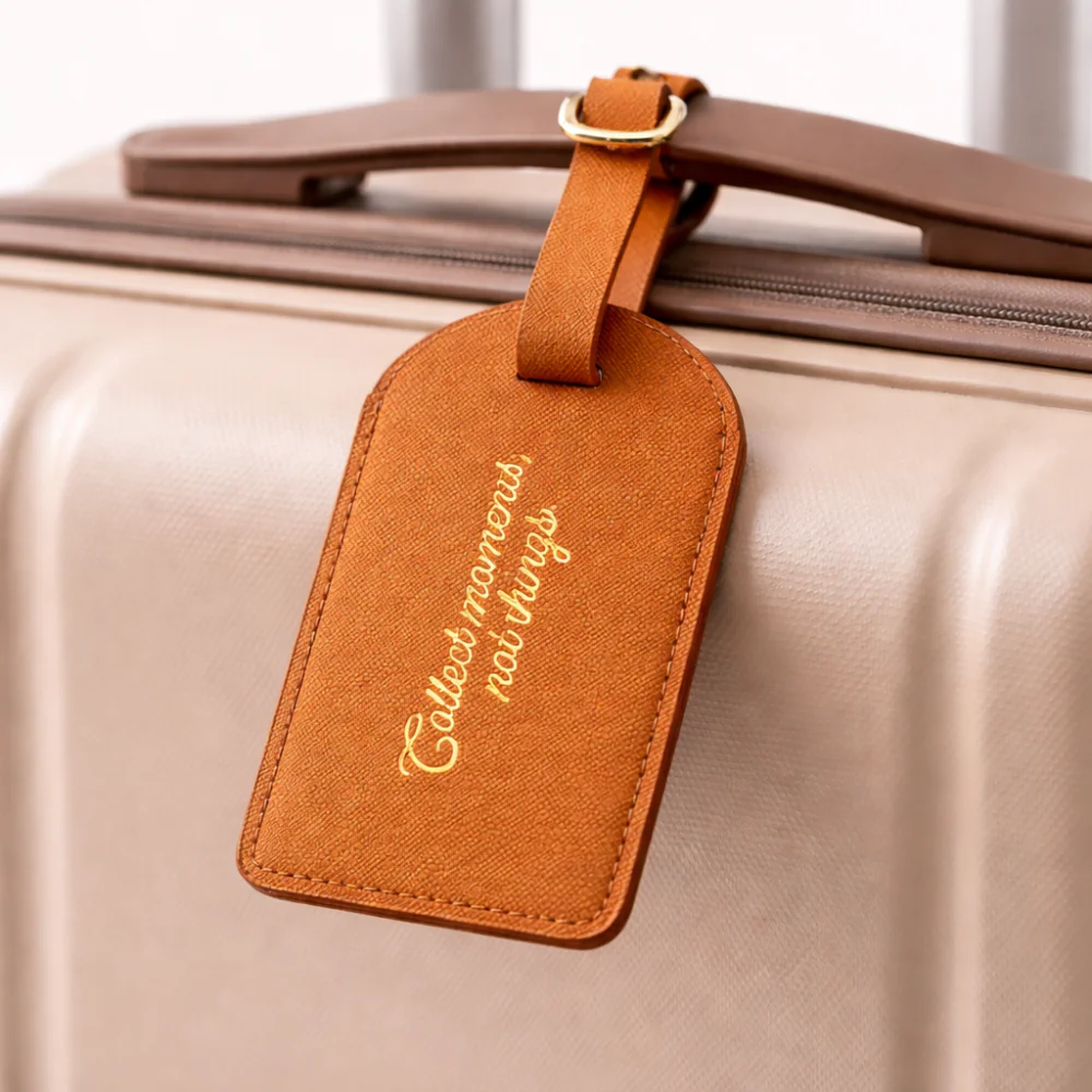 K&Co. Journey Collection Luggage Tag - TAN - Image 2