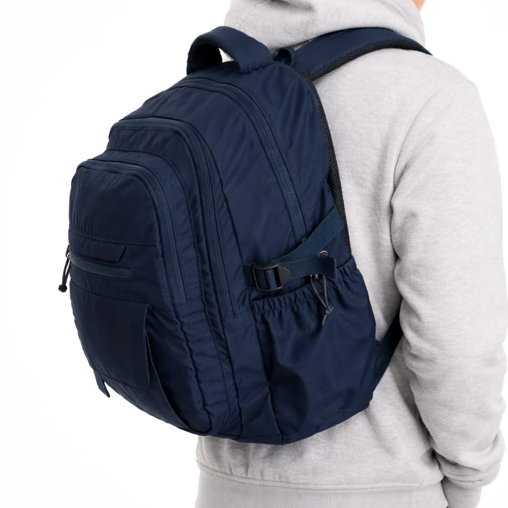 K&Co. Journey Collection Nylon Travel Backpack - NAVY - Image 2