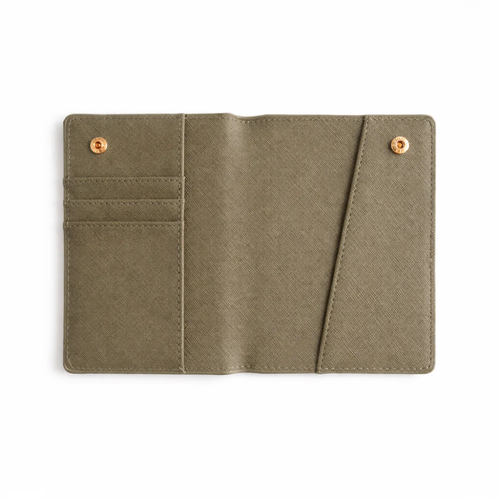 K&Co. Journey Collection Passport Holder - KHAKI - Image 2
