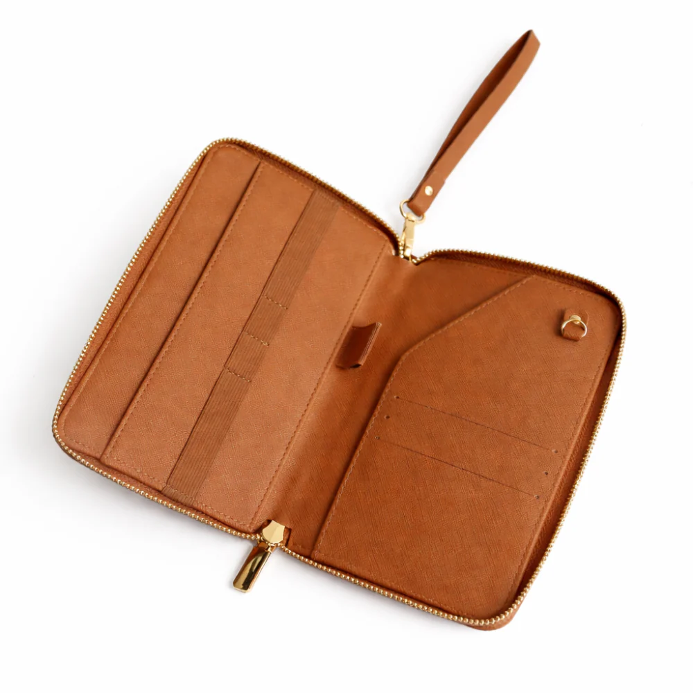 K&Co. Journey Collection Passport Wallet - TAN - Image 2