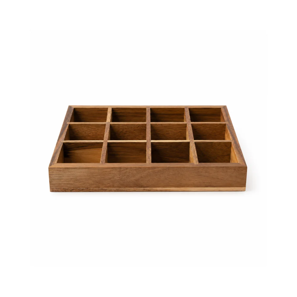 K&Co. Kitchen Storage Acacia Spice Rack