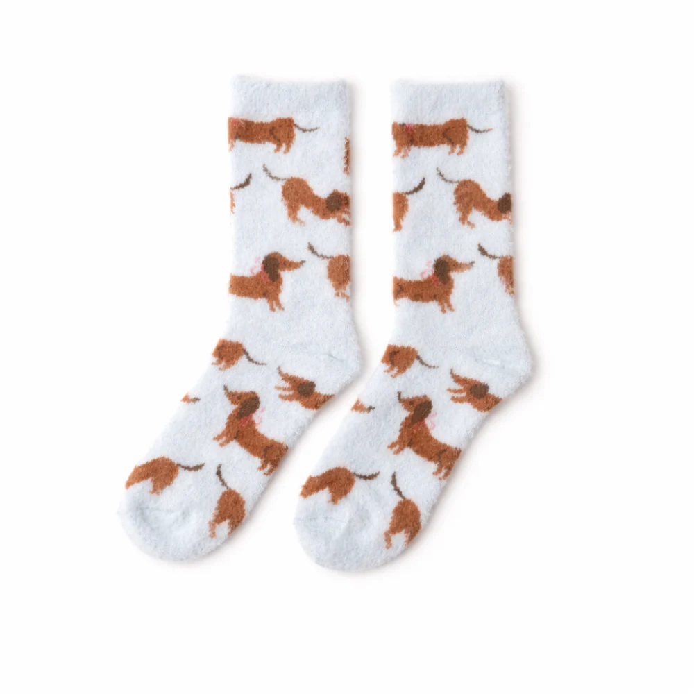 K&Co. Petal Series Bed Socks 2pk - HAPPY PUPS - Image 2