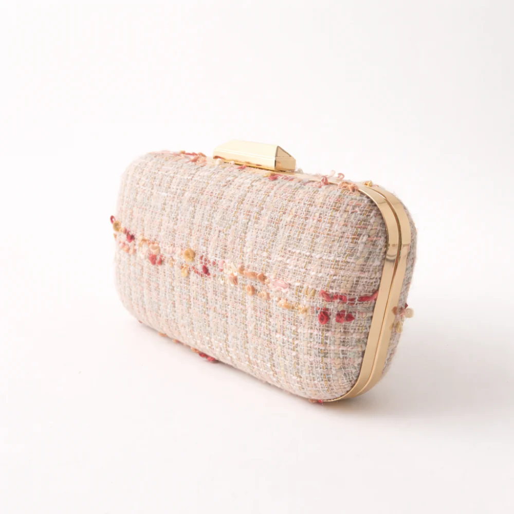 K&Co. Petal Series Boucle Clutch  - PINK - Image 4