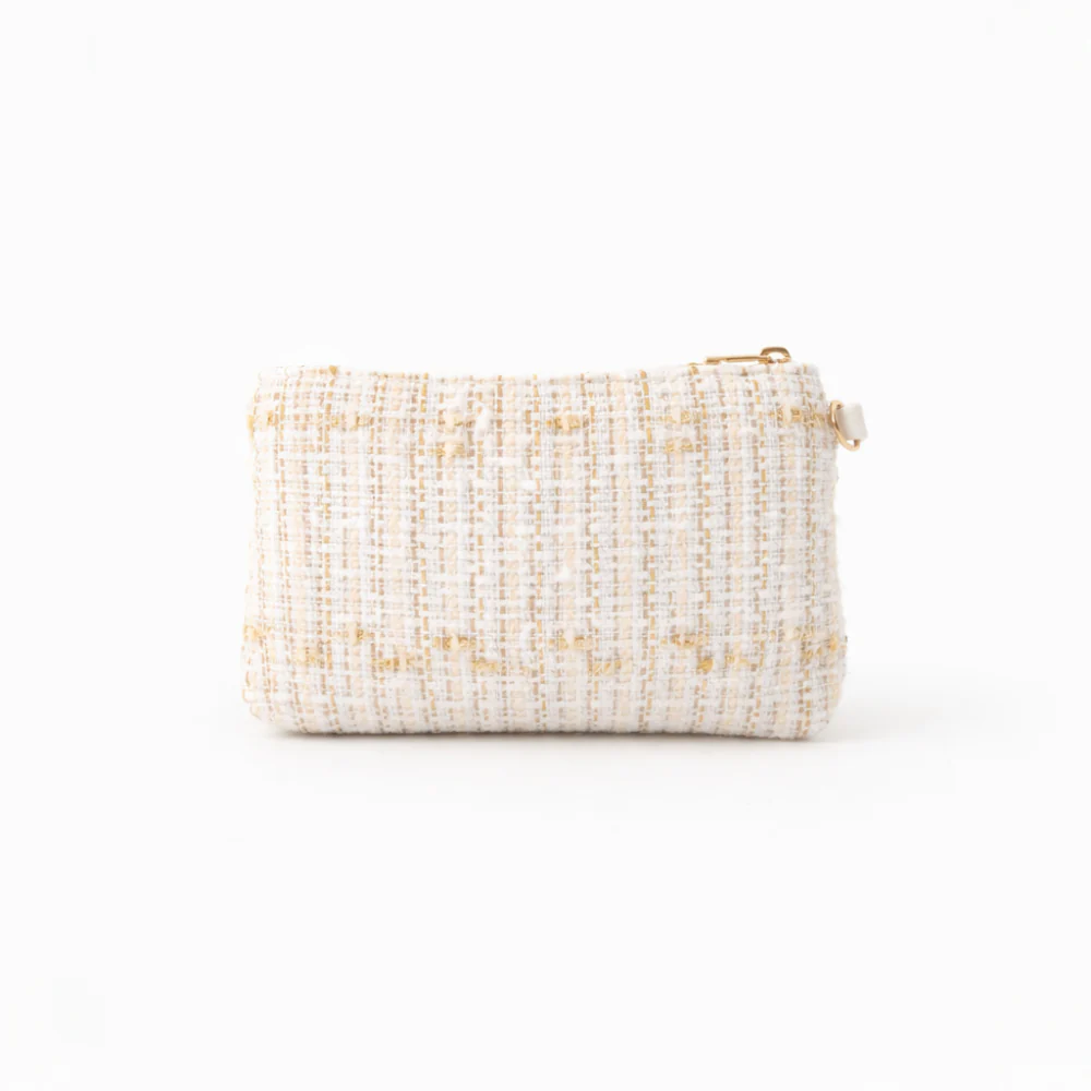 K&Co. Petal Series Boucle Mini Tote Bag with Pouch  - BEIGE - Image 4