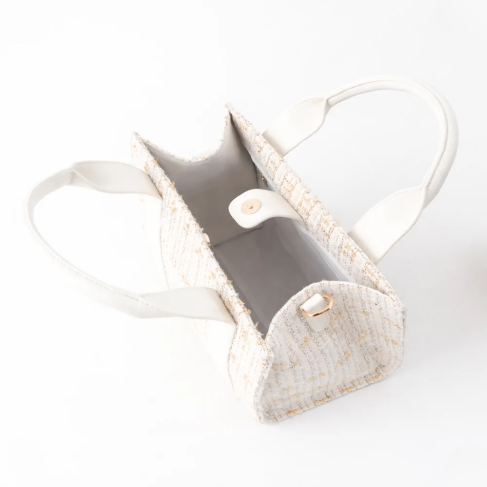 K&Co. Petal Series Boucle Mini Tote Bag with Pouch  - BEIGE - Image 5